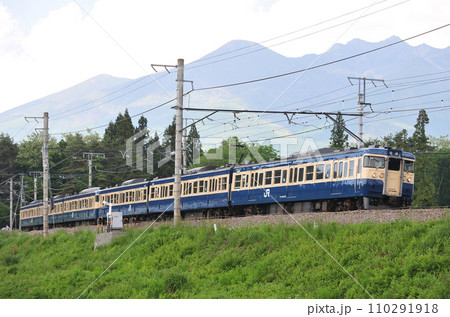 中央本線 小淵沢ー長坂 JR東日本 115系 M4+M7編成(豊田) 中央本線 小淵沢ー長坂 JR東日本 115系 M4+M7編成(豊田) 110291918