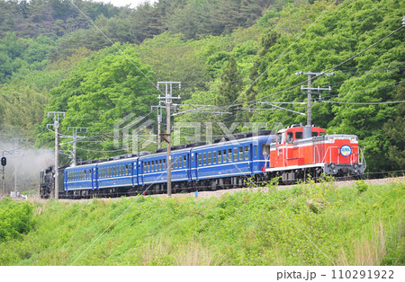 中央本線　小淵沢ー長坂　JR東日本　DE10-1698+12系+D51-498（高崎） 110291922