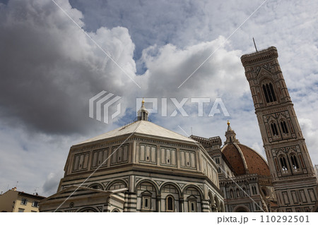 Cathedral of Santa Maria del Fiore,Giotto bell tower and Baptisterium Cathedral of Santa Maria del Fiore,Giotto bell tower and Baptisterium 110292501