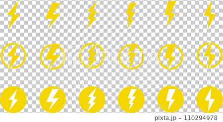 カラーの電気マークセット 110294978