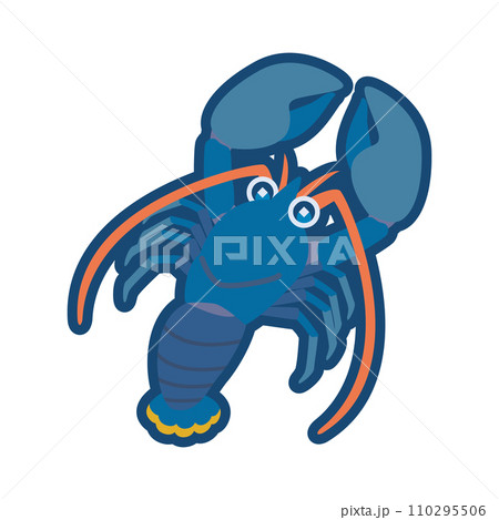 かわいいヨーロピアンロブスターのイラスト かわいいヨーロピアンロブスターのイラスト 110295506