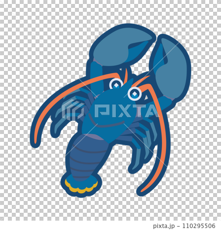 かわいいヨーロピアンロブスターのイラスト かわいいヨーロピアンロブスターのイラスト 110295506