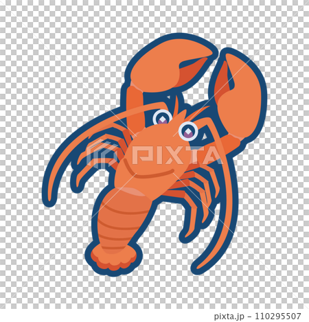 Cute american lobster illustration 110295507