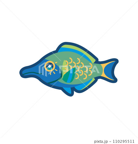 かわいいクギベラ（オス）のイラスト	 110295511