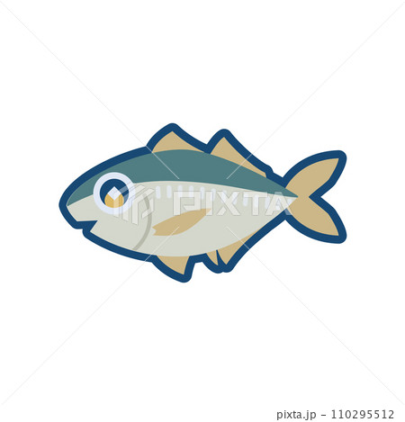 かわいいメアジのイラスト	 110295512
