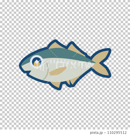 かわいいメアジのイラスト	 110295512