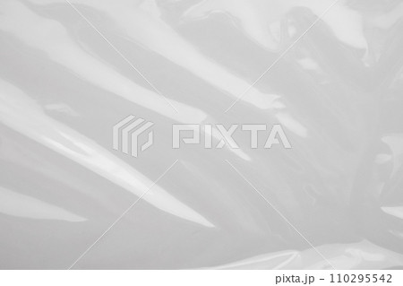 White plastic film wrap texture background 110295542