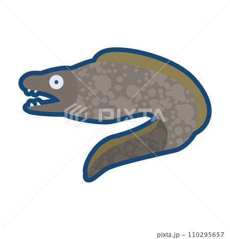 かわいいサビウツボのイラスト	 110295657