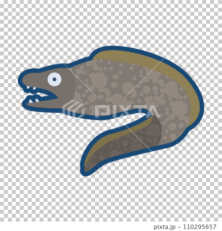 かわいいサビウツボのイラスト	 110295657