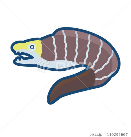 かわいいナミウツボのイラスト 110295667