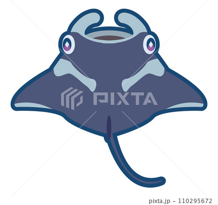 かわいいナンヨウマンタのイラスト	 110295672