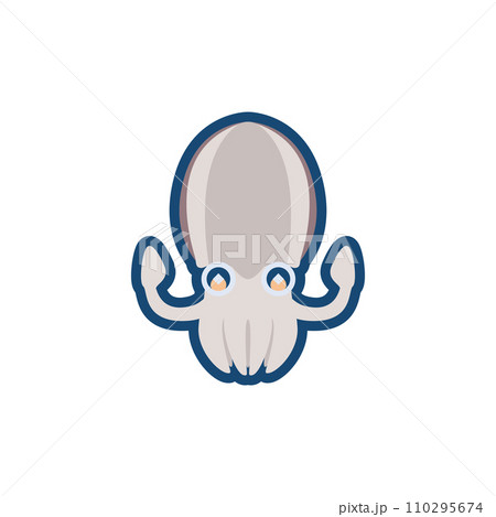 かわいいコウイカのイラスト 110295674