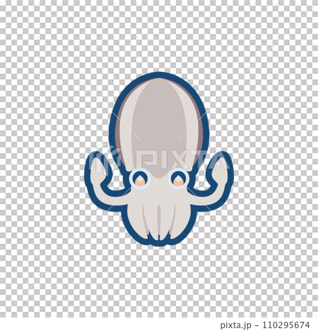 かわいいコウイカのイラスト 110295674