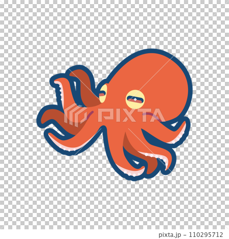 cute octopus illustration 110295712