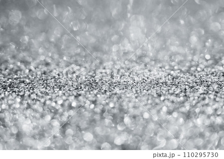 Abstract silver glitter sparkle texture with bokeh background Abstract silver glitter sparkle texture with bokeh background 110295730