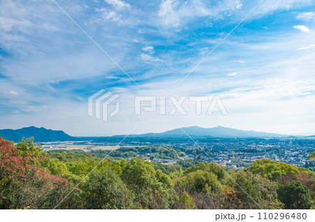 蛇ヶ谷公園展望所から望む玉名市街の眺望 110296480