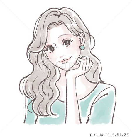 女性・女の子のイラスト素材 女性・女の子のイラスト素材 110297222