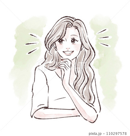 女性・女の子のイラスト素材 110297578