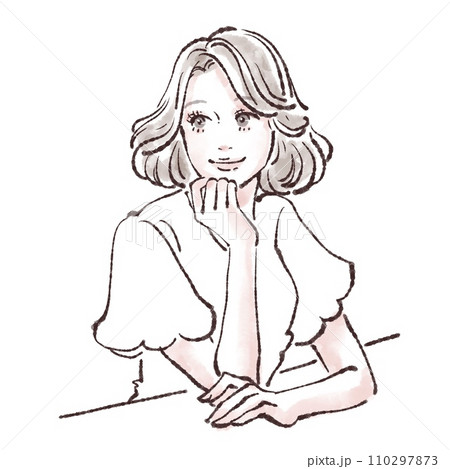 女性・女の子のイラスト素材 110297873