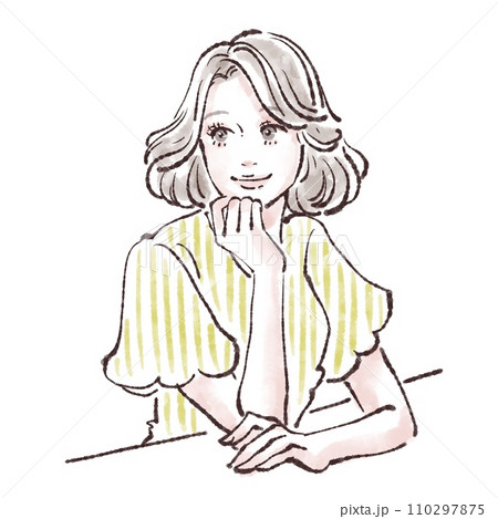 女性・女の子のイラスト素材 110297875