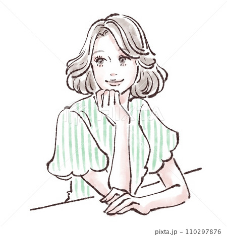 女性・女の子のイラスト素材 110297876