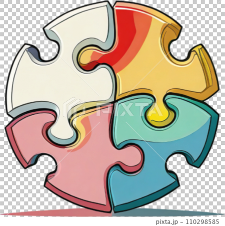 拼圖遊戲（團隊合作、團結、零工經濟） 110298585