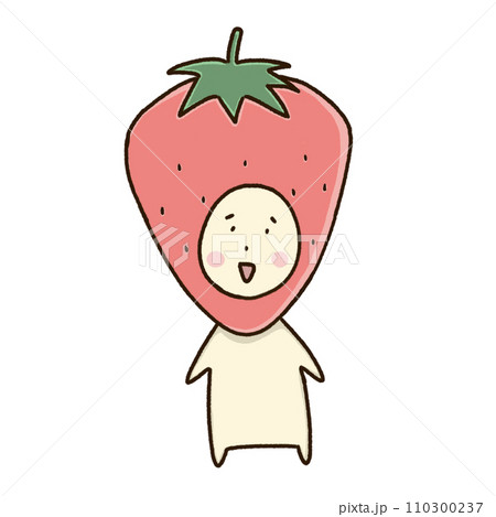 いちごを被ってる人 110300237