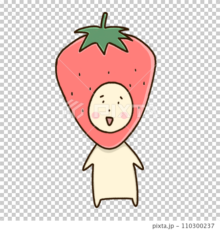 いちごを被ってる人 110300237