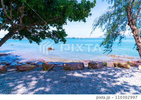 The Pink Coast or Lan Him Chomphu at Chanthaburi in Thailand 110302997
