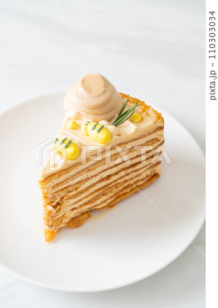Russian honey cake on plate Russian honey cake on plate 110303034