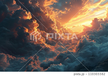 光輝く天国の門への道 壮大な永遠の平和への登り AI画像 41 光輝く天国の門への道 壮大な永遠の平和への登り AI画像 41 110303382