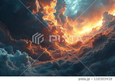 光輝く天国の門への道 壮大な永遠の平和への登り AI画像 69 光輝く天国の門への道 壮大な永遠の平和への登り AI画像 69 110303410