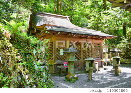 京都　新緑の貴船神社　奥宮（京都府京都市） 110303866