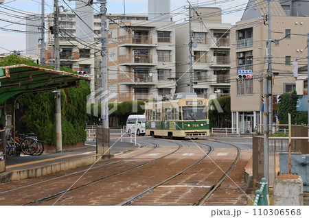 広島電鉄 江波停留所の風景 広島電鉄 江波停留所の風景 110306568