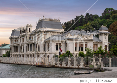 Art Nouveau style Egyptian Consulate in Istanbul, Turkey, located in the Levent district by the Bosphorus Art Nouveau style Egyptian Consulate in Istanbul, Turkey, located in the Levent district by the Bosphorus 110306821