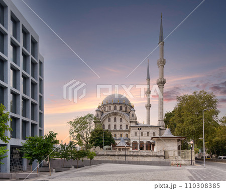Nusretiye imperial Ottoman Mosque, commissioned by Sultan Mahmut II, located in Tophane district, Istanbul, Turkey Nusretiye imperial Ottoman Mosque, commissioned by Sultan Mahmut II, located in Tophane district, Istanbul, Turkey 110308385