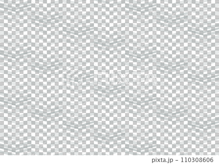 細線で作られたヘリンボーンのシームレス背景_斜めグラデーション 110308606