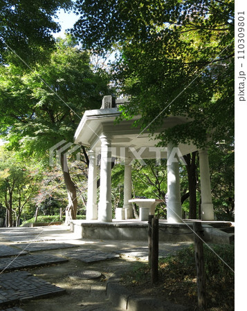 新宿中央公園の富士見台にある旧淀橋浄水場六角堂 新宿中央公園の富士見台にある旧淀橋浄水場六角堂 110309801