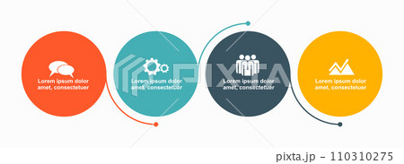 Infographic design template with place for your data. Vector illustration. 110310275