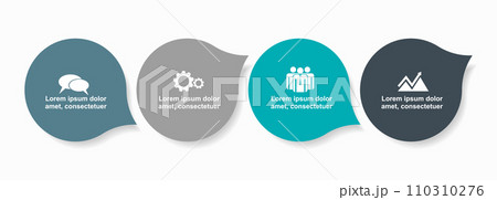 Infographic design template with place for your data. Vector illustration. 110310276