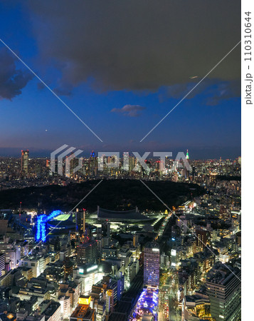 （東京都）SHIBUYA SKYから眺める代々木公園・青の洞窟 110310644