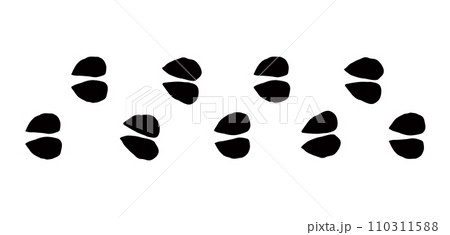 Traces of hooves. Vector drawing Traces of hooves. Vector drawing 110311588