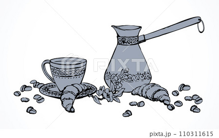 Vector still life of flavored coffee Vector still life of flavored coffee 110311615