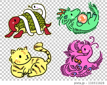 可愛的七彩四神 110311828