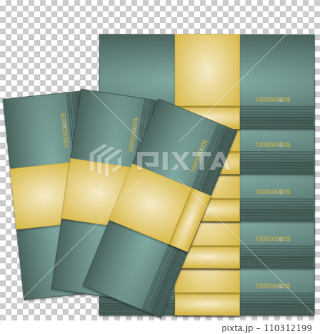 illustration of stack of dollar bills illustration of stack of dollar bills 110312199