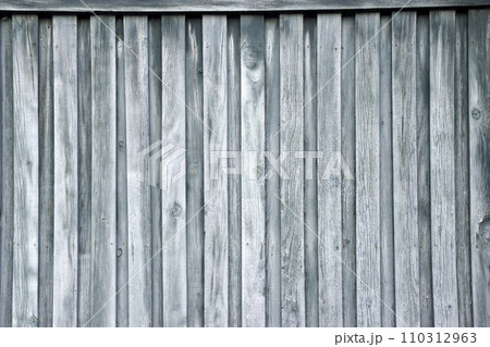 The background is made of green wooden boards. Wooden fence. Old boards. 110312963