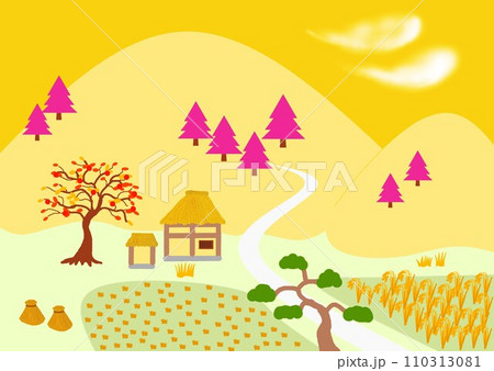 ふるさとの印象風景　秋 110313081