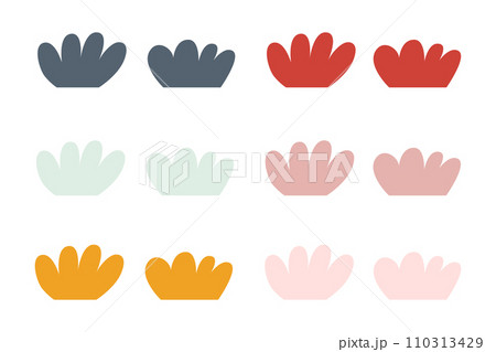 Abstract Seaweed Shape Aesthetic Element Abstract Seaweed Shape Aesthetic Element 110313429