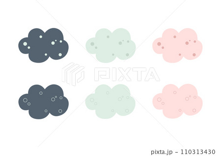 Nice blue cloud. Vector illustration for postcard design. Nice blue cloud. Vector illustration for postcard design. 110313430