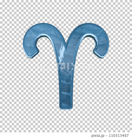 Aries horoscope constellation mark symbol 3D 110313487